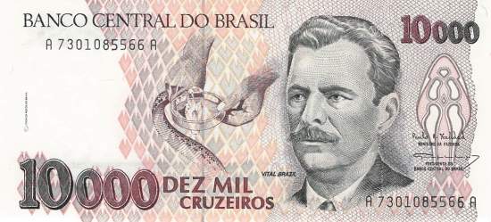 10000 Cruzeiros 1990
